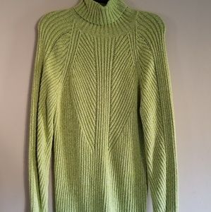 Soft and warm light green turtleneck